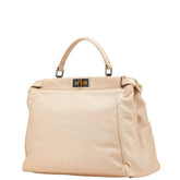 フェンディ ピーカブー ラージ ハンドバッグ ショルダーバッグ 2WAY 8BN210 ピンクベージュ レザー レディース FENDI 【中古】